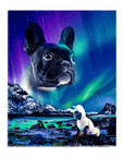 'Majestic Northern Lights' Personalized Pet Standing Canvas