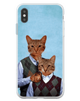 'Step Kitties' Personalized 2 Cat Phone Case