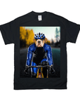 'The Male Cyclist' Personalized Pet T-Shirt