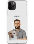 Personalized Modern Pet & Human Phone Case