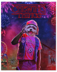 'Chewing Things' Personalized Dog Poster