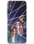 '1980s Lazer Portrait' Personalized 2 Pet Phone Case