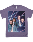1980s Lazer Portrait Personalized T-Shirt for Pets and Humans Custom Portrait Tee
