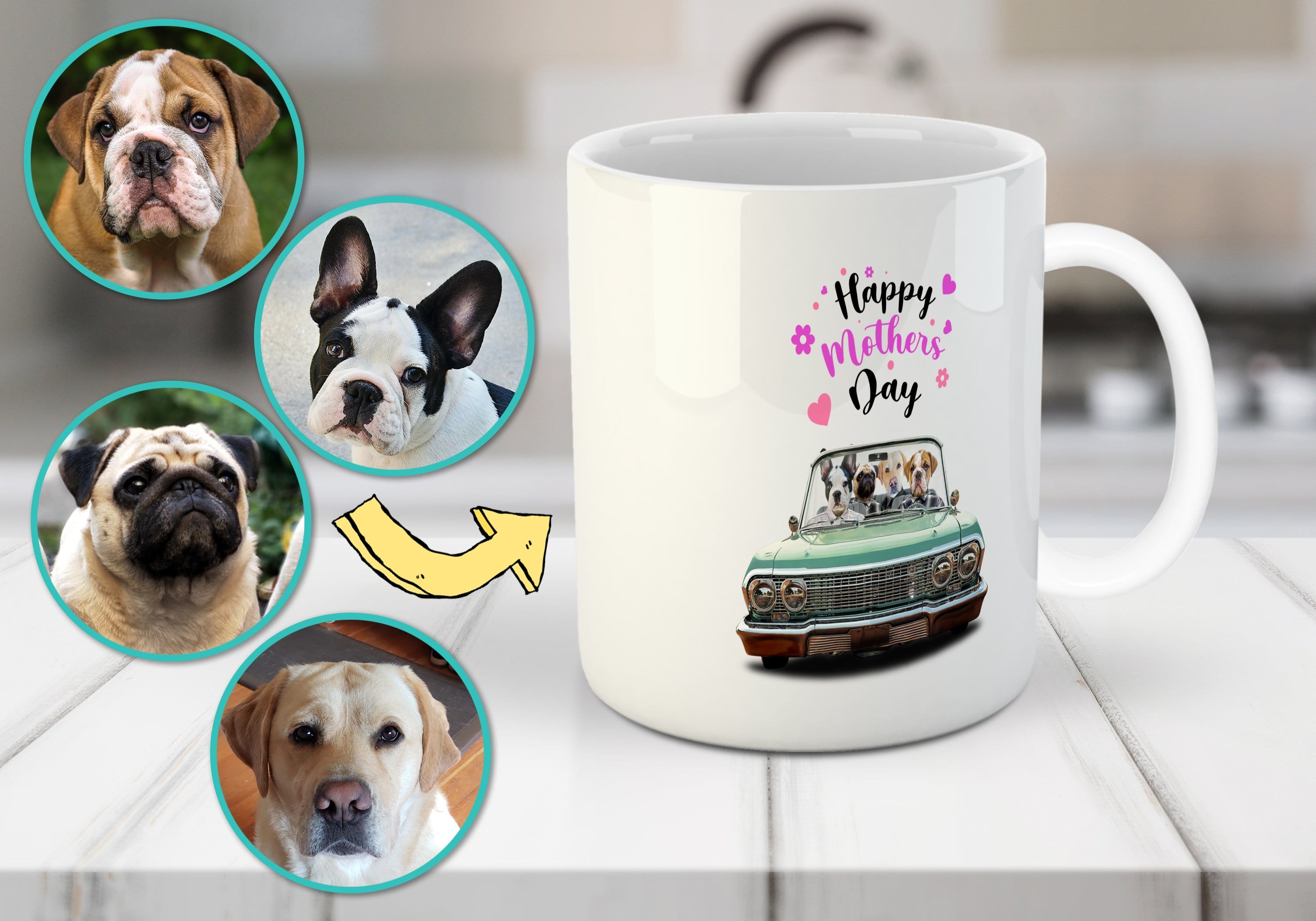 The Lowrider Mother's Day Custom 4 Pet Mug retailer