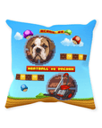 Retro Video Game Personalized Pet Throw Pillow