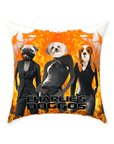'Charlie's Doggos' Personalized 3 Pet Throw Pillow