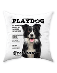 'Playdog' Personalized Pet Throw Pillow