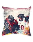 'Tampa Bay Doggos' Personalized 2 Pet Throw Pillow