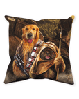 'Chewdogga & Dogg-E-Wok' Personalized 2 Pet Throw Pillow