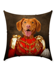 'Sergeant Bork' Personalized Pet Throw Pillow