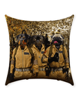 'Dog Busters' Personalized 3 Pet Throw Pillow