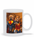 'Superdog & Wonder Doggette' Personalized 2 Pet Mug