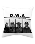 'D.W.A. (Doggo's With Attitude)' Personalized 4 Pet Throw Pillow
