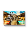 'Harley Wooferson' Personalized 6 Pet Canvas