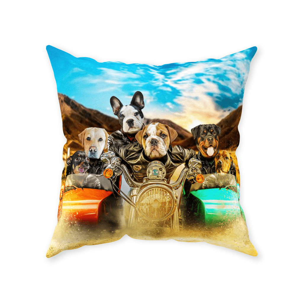 &#39;Harley Wooferson&#39; Personalized 6 Pet Throw Pillow