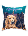 'Doggos of Los Angeles' Personalized Pet Throw Pillow