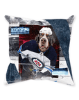 'Winnepeg Doggos Hockey' Personalized Pet Throw Pillow