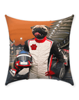 'F1-Paw' Personalized Pet Throw Pillow