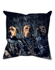 'The Navy Veterans' Personalized 3 Pet Throw Pillow