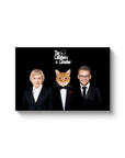 'The Catfathers & Catmother' Personalized Pet/Human Canvas