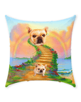 'The Rainbow Bridge' Personalized Throw Pillow