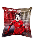 'Poland Doggos Euro Football' Personalized Pet Throw Pillow