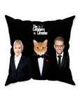 'The Catfathers & Catmother' Personalized Throw Pillow