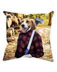 'The Lumberjack' Personalized Pet Throw Pillow