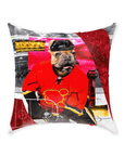 'Calgary Doggos Hockey' Personalized Pet Throw Pillow