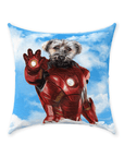 'The Iron Doggo' Personalized Pet Throw Pillow