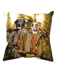 'The Hunters' Personalized 2 Pet Throw Pillow