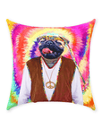 'The The Hippie (Male)' Personalized Pet Throw Pillow