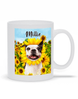 'The Sunflower' Personalized Pet Mug
