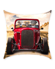 'The Hot Rod' Personalized 3 Pet Throw Pillow