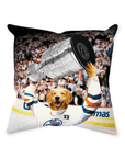 'Wayne Dogsky' Personalized Pet Throw Pillow
