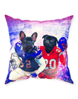 'Buffalo Doggos' Personalized 2 Pet Throw Pillow