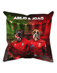 'Portugal Doggos' Personalized 2 Pet Throw Pillow