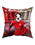 'Poland Doggos Euro Football' Personalized Pet Throw Pillow