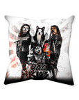 'Kiss Doggos' Personalized 4 Pet Throw Pillow