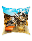 'Harley Wooferson' Personalized 5 Pet Throw Pillow