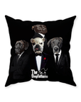 'The Dogfathers' Personalized 4 Pet Throw Pillow