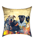 'Pittsburgh Doggos' Personalized 2 Pet Throw Pillow