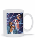 '1980s Lazer Portrait' Personalized 2 Pet Mug