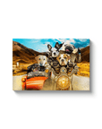 'Harley Wooferson' Personalized 5 Pet Canvas