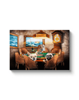 'The Poker Players' Personalized 3 Pet Canvas