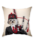 'The Bagpiper' Personalized Pet Throw Pillow