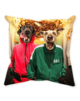 'Squid Paws' Personalized 2 Pet Throw Pillow