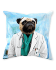 'The Doctor' Personalized Pet Throw Pillow