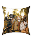 'The Hunters' Personalized 4 Pet Throw Pillow