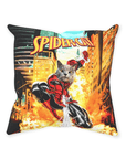 'SpiderCat' Personalized Pet Throw Pillow